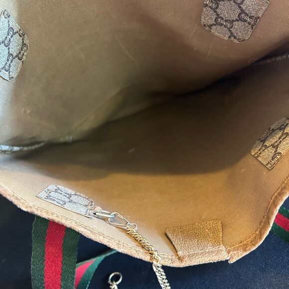 Gucci Plus Beige and Brown Tote Bag Good Vintage - Picture 8 of 13